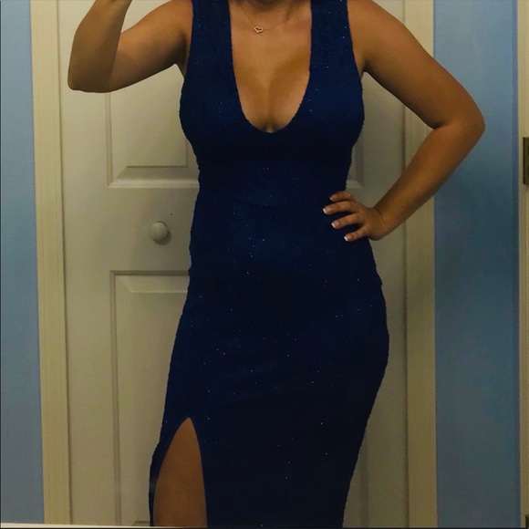 Tawny Dresses & Skirts - Sexy Blue Sparkly Dress